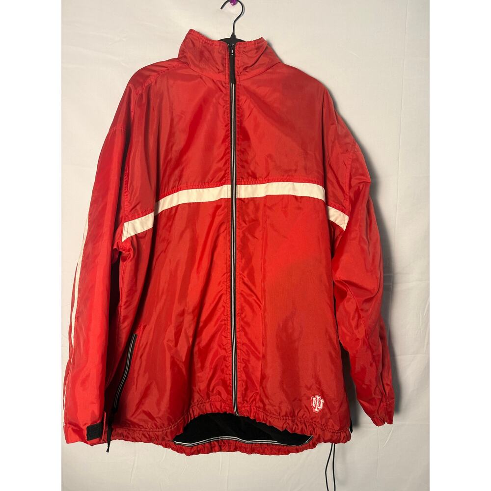Pro Edge IU INDIANA Red Windbreaker Bomber Jacket Full Zip Men's Size 2XL